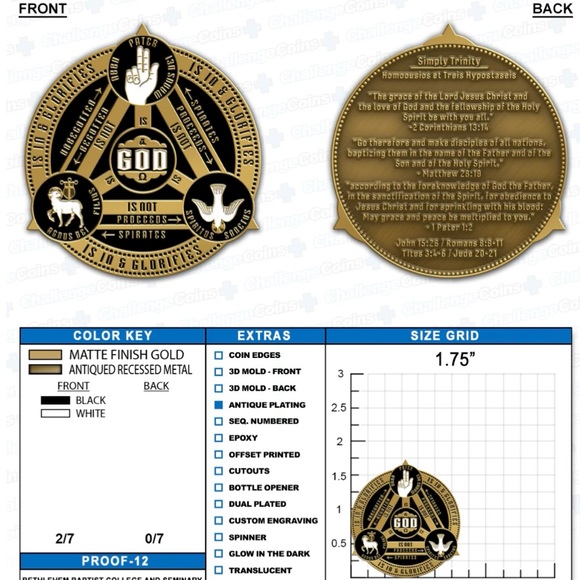 Trinity Coin/Poker chip - Picture 6 of 6
